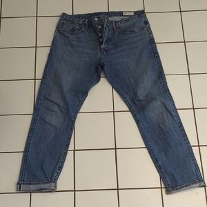 GAP Blue Straight Selvedge Jeans Classic Denim